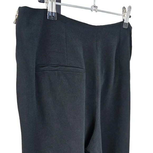 Roland Mouret Womens Wide Leg Twist Front Layered Pants Size 10 Black - Picture 5 of 13